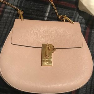 Authentic Chloe small drew bag cement pink